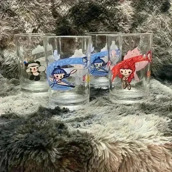 Set of 4 McDonald’s 2008 Beijing  Olympics glasses - Picture 11 of 11